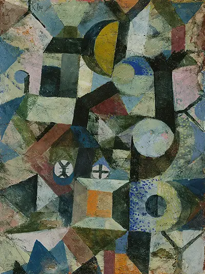 Composition with the Yellow Half-Moon and the Y Paul Klee